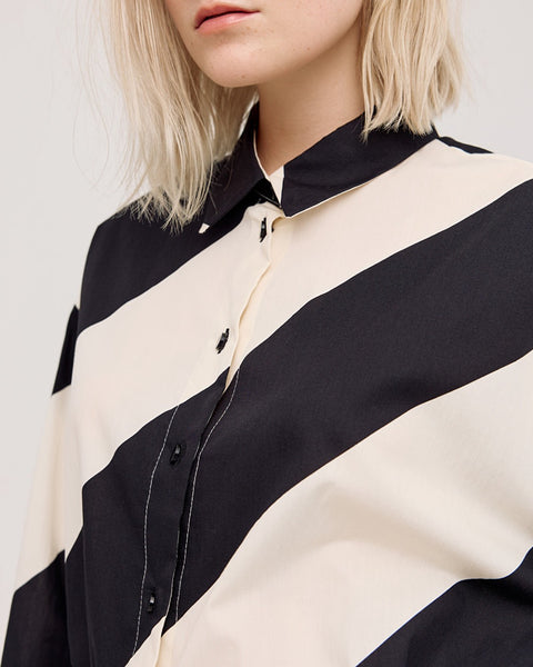ACCESS Oversized shirt with stripes