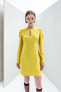KAMEYA - OPEN SHOULDER CUT OUT MINI DRESS