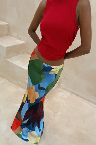 Never Fully Dressed Navy Abstract Dorris Skirt