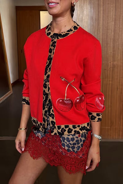 Never Fully Dressed Cherry Holly Cardigan