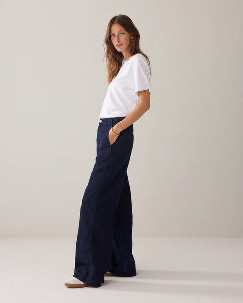 SUMMUM WIDE LEG DENIM WITH  LUREX