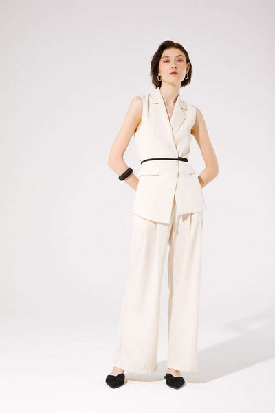 Goa Goa - VEST WITH CONTRASTING BELT