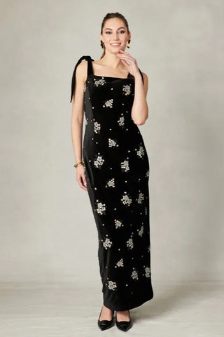 Fee G Camila Long Beaded Dress