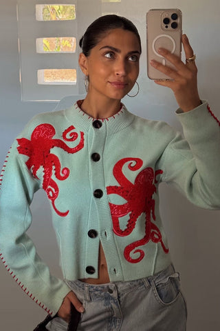 Never Fully Dressed Octopus Cardigan