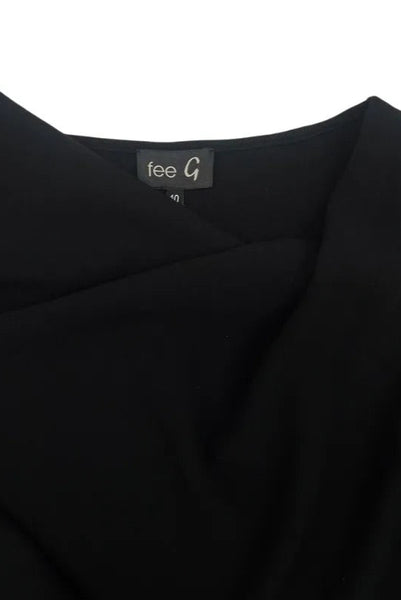 Fee G Margot Cowl Neck Top Black