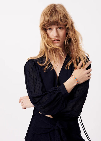 FRNCH NYDIA SHIRT NAVY BLUE