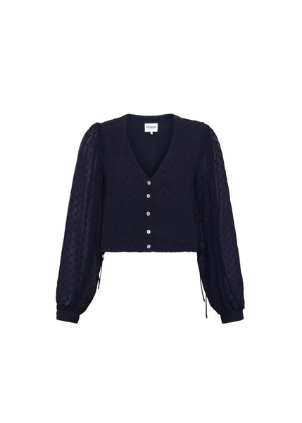 FRNCH NYDIA SHIRT NAVY BLUE