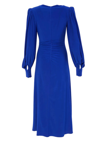 Kate Cooper Jersey Blue Drape Dress
