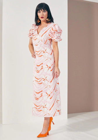 Kate Cooper Floral & Animal Print Maxi Dress, Pink Multi