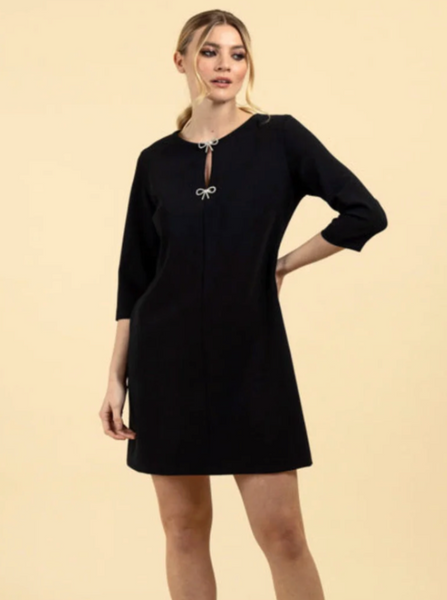 Fee G Nikki Tailored Dress in Black