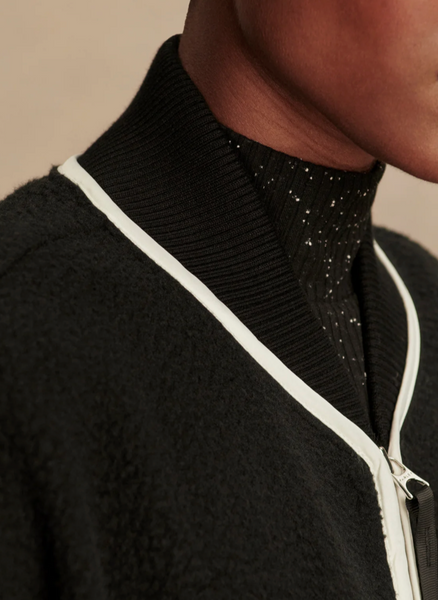 Varley Hansley Full Zip Bomber Black