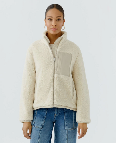 Oui Borg Stone Fleece Jacket