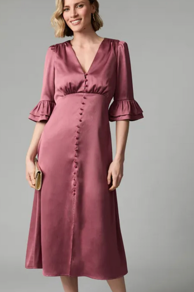 Fee G Enya Long Dress With Buttons