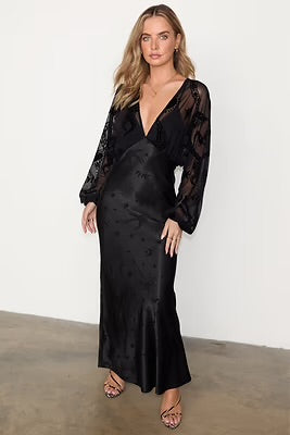 NFD black swallow romance dress