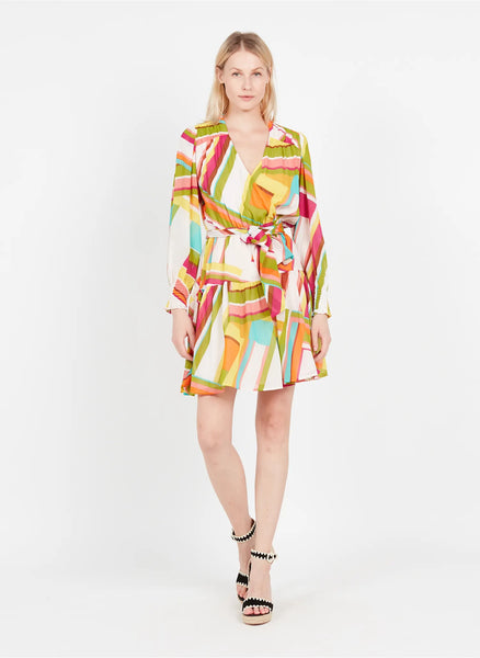 Suncoo tiered printed mini dress