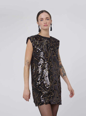 Sylvian Heach sequence smock dress