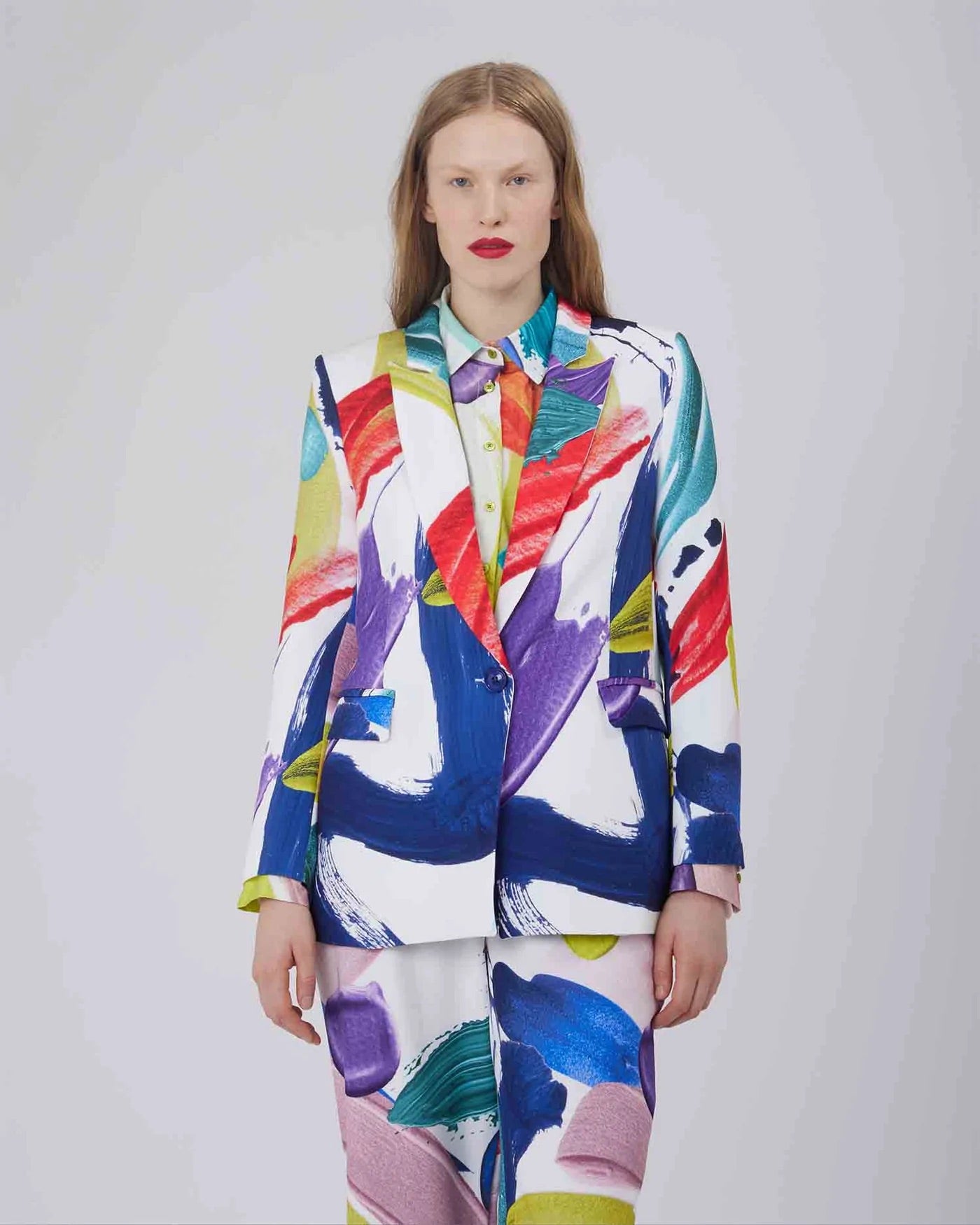 Silvian Heach brushed multicolour blazer