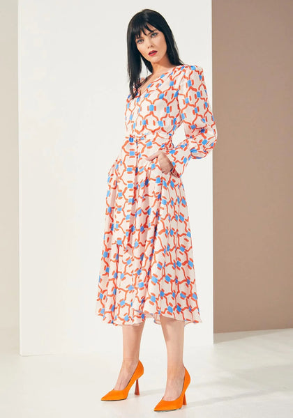 Kate Cooper Coral Printed Dress