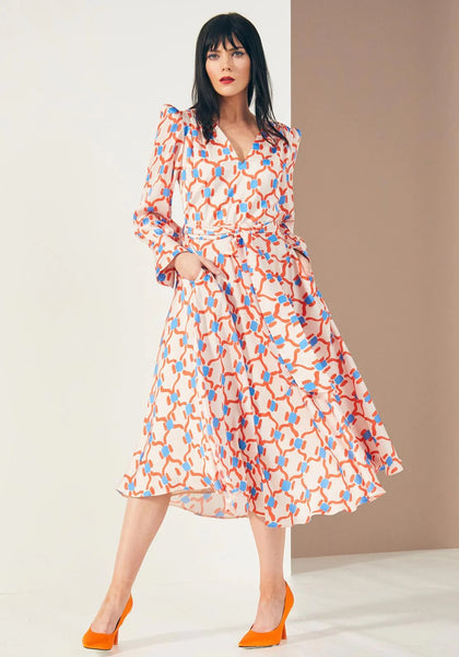 Kate Cooper Coral Printed Dress