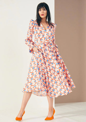 Kate Cooper Coral Printed Dress