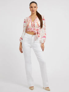 Guess Bow Tie Waist Blouse